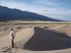 Holly taking in the view