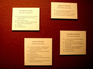 Puebloan activities by season