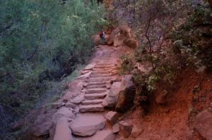 Steps on trail to Middle Emerald Pool