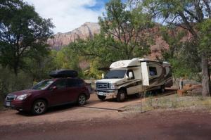 Campsite in Watchman Campground