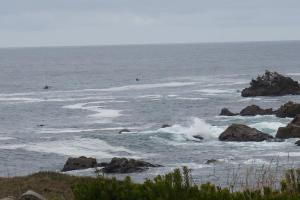 Kayakers in the Surf