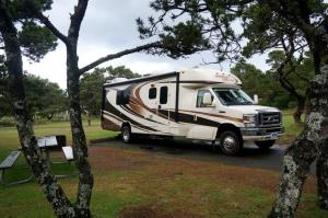Our campsite at South Beach SP