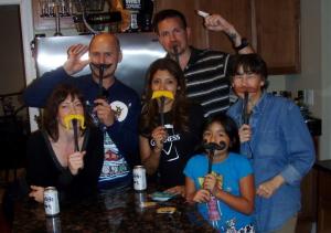 Moustache Smash family photo