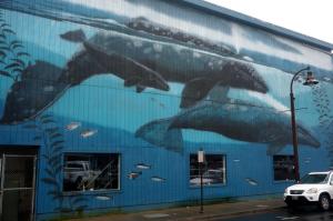 Wyland Whale Wall #59 on Depoe Bay Fish Company