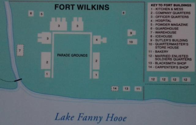 Map of Fort Wilkins