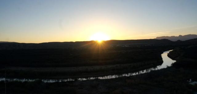 Sunset over Rio Grande